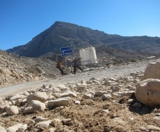 Letzte Ortschaft vor dem Gipfel.