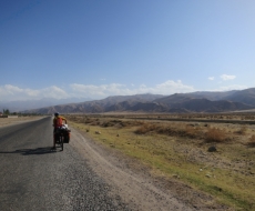 auf dem Weg in die Berge