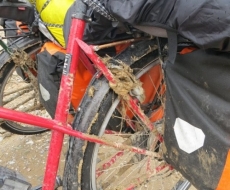 bis die Bremse blockierte ... zum Glück war die Schaltung von Rohloff