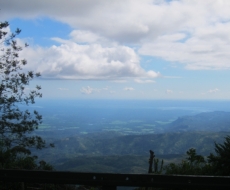 Ausblick während der Zugfahrt.